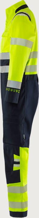 Flamestat Green high vis stretch overall klasse 3 8950 GFS 3 Fristads