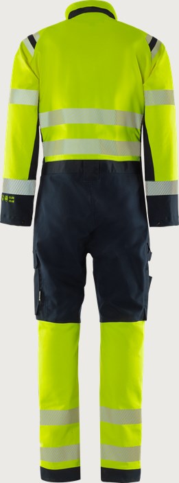 Flamestat Green high vis stretch overall klasse 3 8950 GFS 2 Fristads