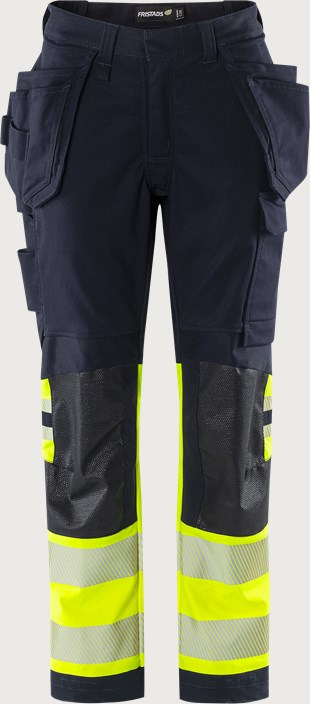 Flamestat Green high vis craftsman stretch trousers woman class 1 2941 GFS 1 Fristads