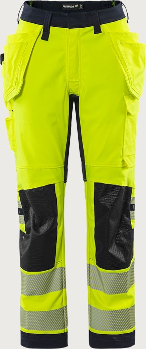 Flamestat Green high vis craftsman stretch trousers woman class 2 2943 GFS 1 Fristads