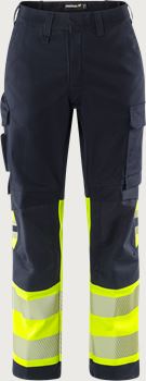 Flamestat Green high vis stretch housut naisten lk 1 2955 GFS Fristads Medium