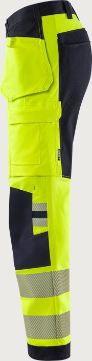 Flamestat Green high vis craftsman stretch trousers class 2 2952 GFS 3 Fristads