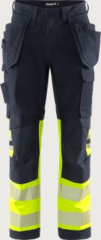 Flamestat Green high vis craftsman stretch trousers class 1 2950 GFS Fristads Medium