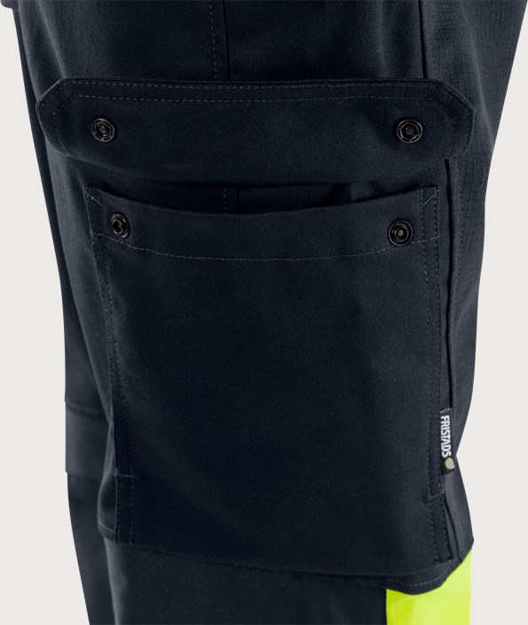 Flamestat Green high vis stretch overall klasse 3 8950 GFS 5 Fristads