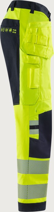 Flamestat Green high vis craftsman stretch trousers woman class 2 2953 GFS 4 Fristads
