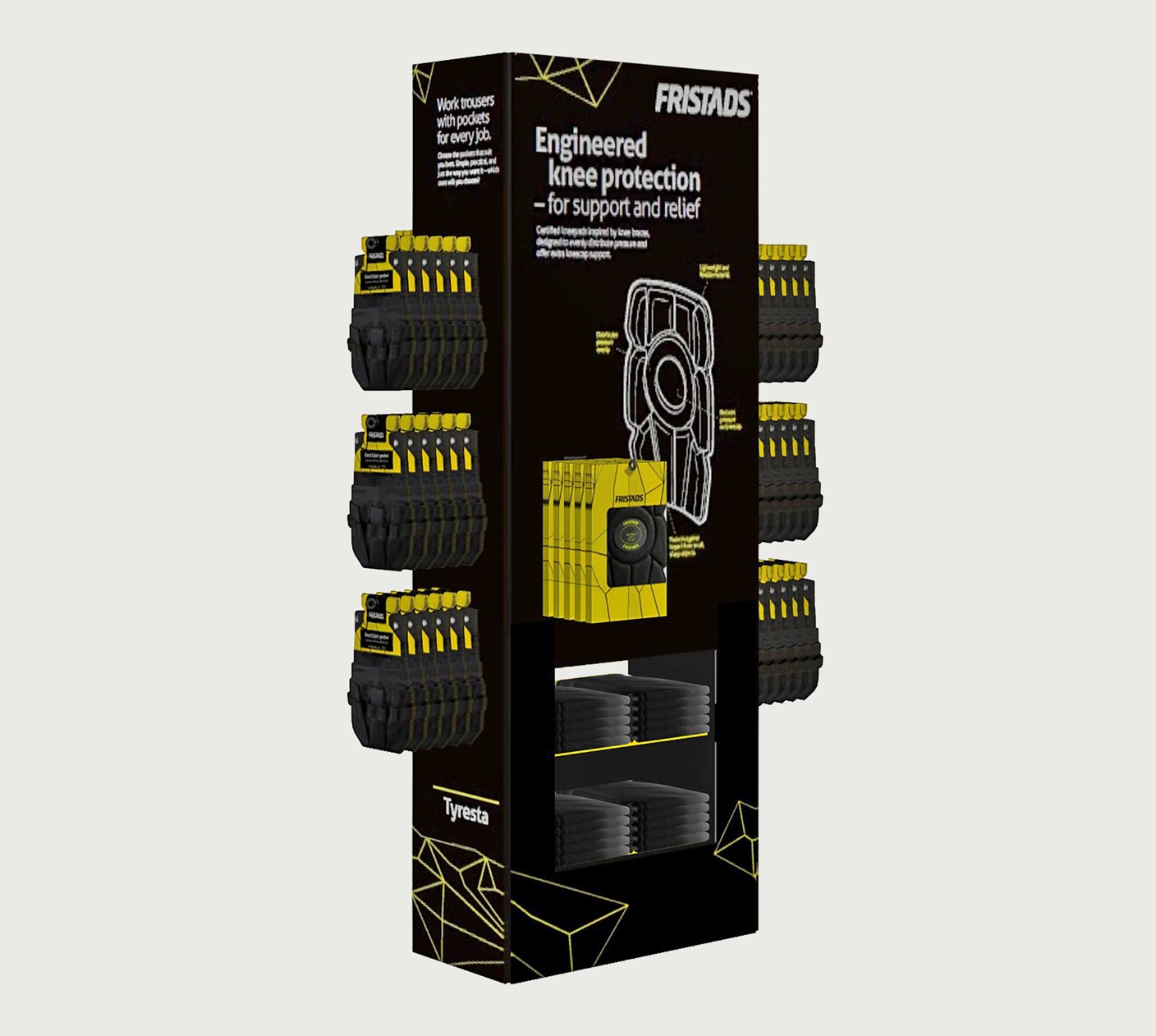 Tyresta knäskydd i sleeve-modell, 4‑pack 3 Fristads