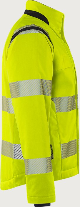 Flamestat Green high vis stretch winter jacket woman class 3 4943 GFS 5 Fristads