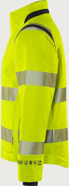 Flamestat Green high vis stretch winter jacket woman class 3 4943 GFS 4 Fristads