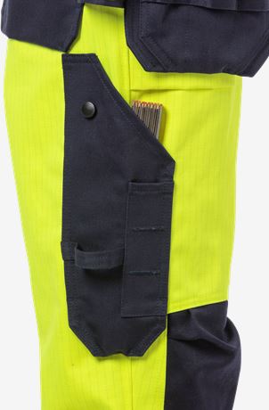 Flame high vis craftsman trousers woman class 2 2589 FLAM 3 Fristads