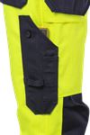 Flame high vis craftsman trousers class 2 2584 FLAM 3 Fristads Small