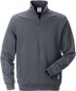 Sweatshirt med kort lynlås 7607 1 Mørkegrå Fristads  Miniature